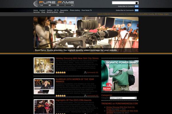 purefamemedia.com site used Videoelements