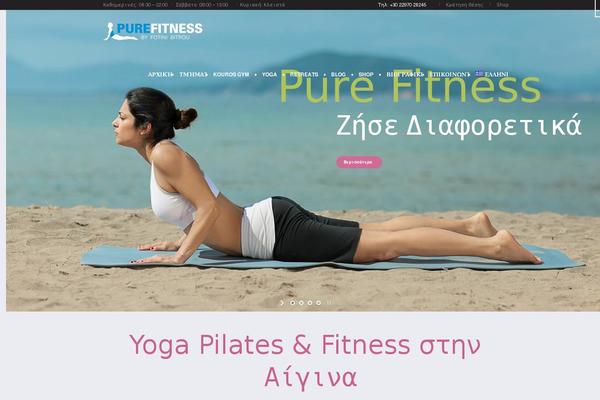 Yoga-fit theme site design template sample