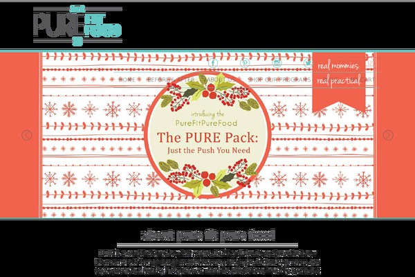 Pure theme site design template sample