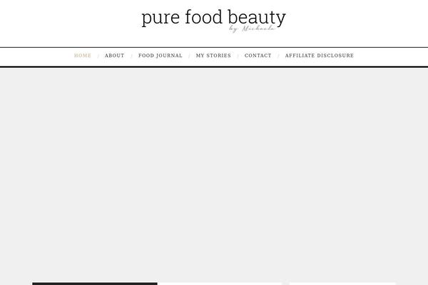 purefoodbeauty.com site used Amory