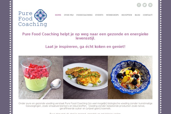 purefoodcoaching.nl site used Dish