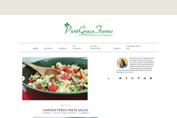 Foodie theme site design template sample