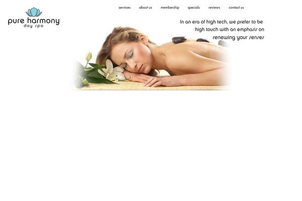 Pure theme site design template sample