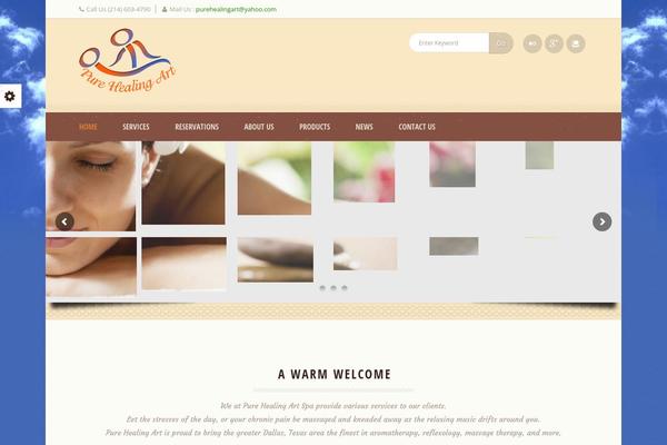 Dream Spa theme site design template sample