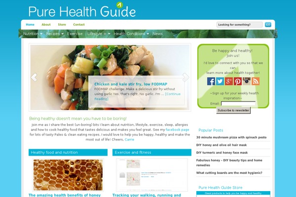Serenity theme site design template sample