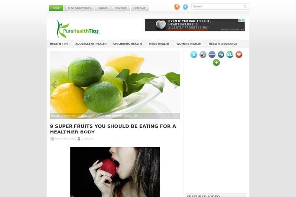 Ihealth theme site design template sample