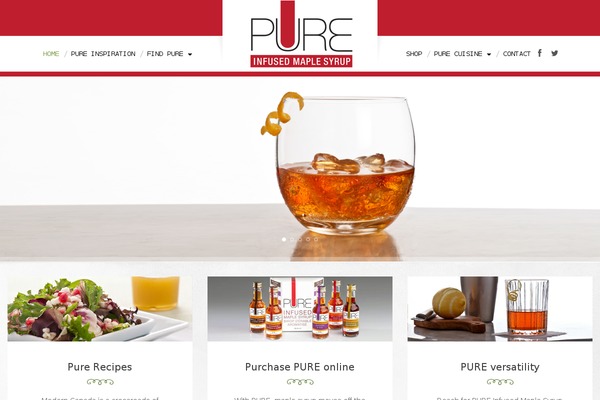 pureinfusedmaple.ca site used Momamia
