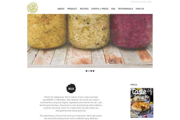 Tisa theme site design template sample