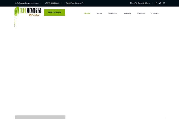 pureshowersinc.com site used Konstruk