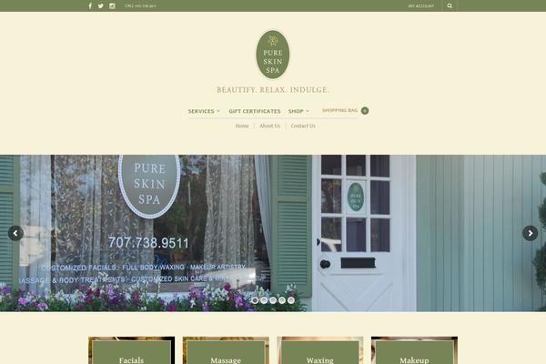 The Retailer Child theme site design template sample