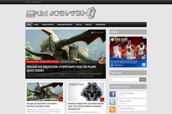 Boulevard theme site design template sample