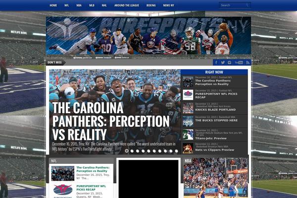 Gameday theme site design template sample