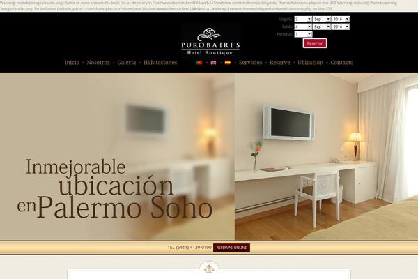 Elegantia Theme theme site design template sample