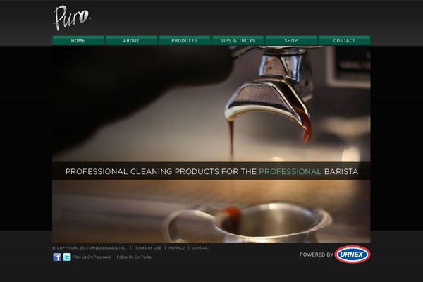Puro theme site design template sample