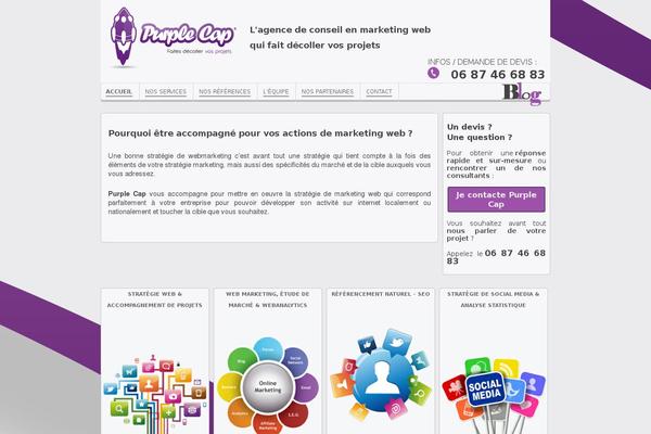 purplecap.fr site used Purple-rain