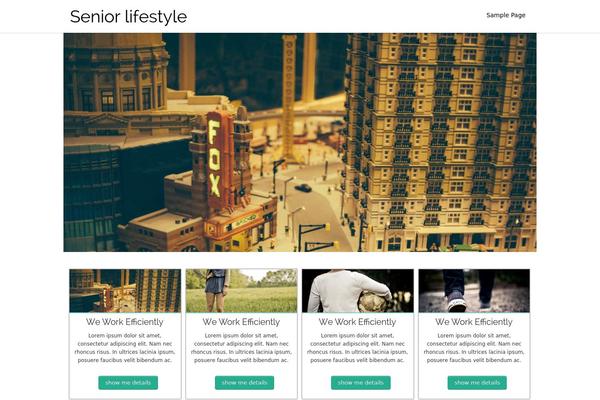 Hathor theme site design template sample