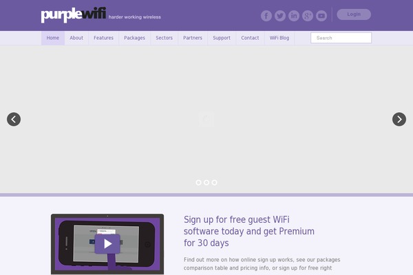 Purple theme site design template sample