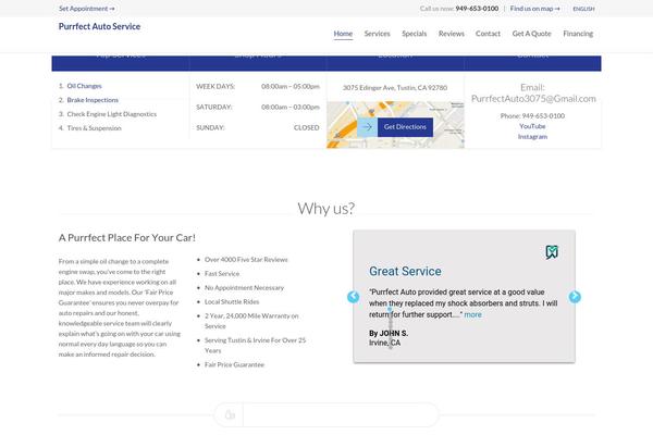 Auto Repair theme site design template sample