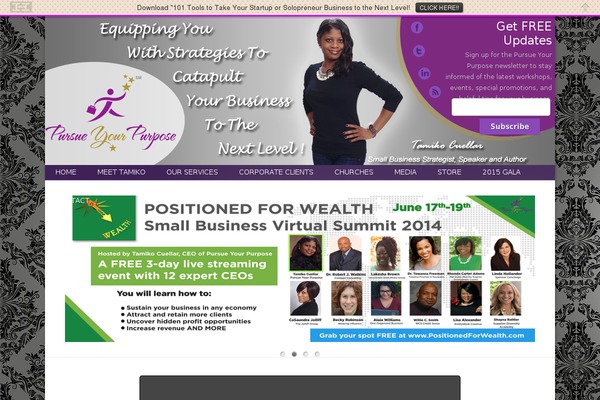 pursueyourpurpose.com site used Enticing