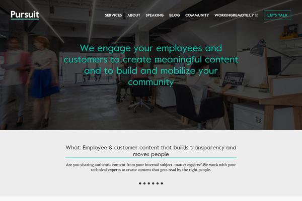 Pursuit theme site design template sample