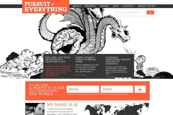 pursuitofeverything.com site used Poe