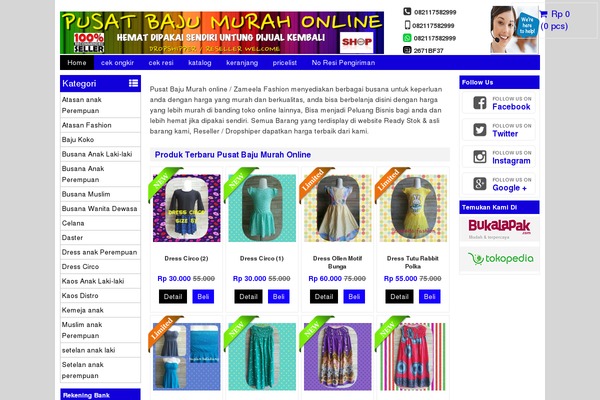 Wptoko theme site design template sample