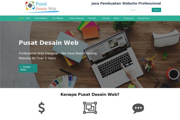 pusatdesainweb.com site used Fonta