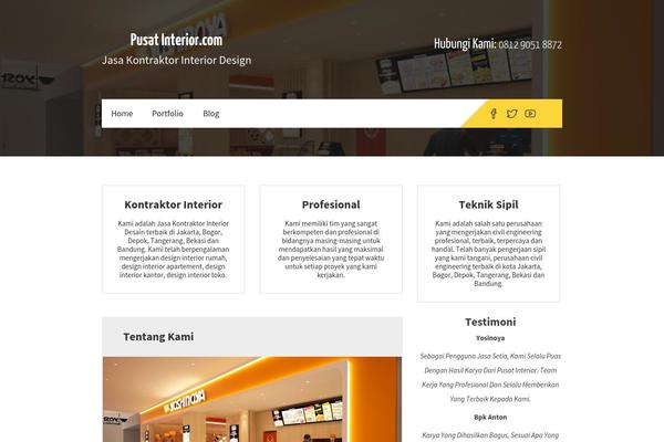 Constructzine Lite theme site design template sample