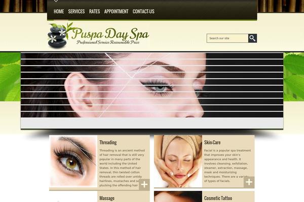 SPA Treats theme site design template sample