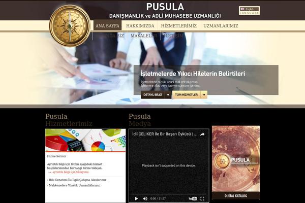 Pusula theme site design template sample