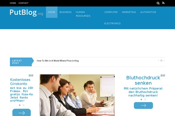 BlogSite theme site design template sample