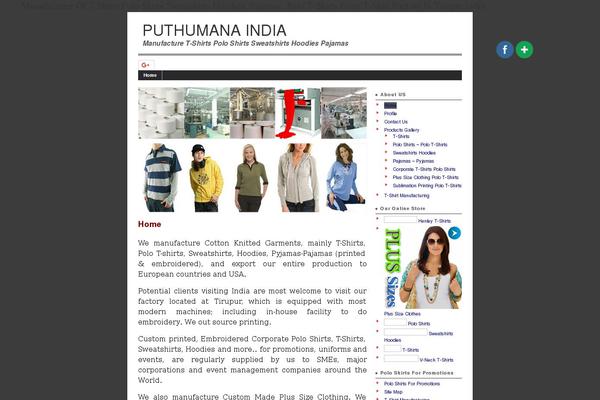 puthumanaindia.com site used Corporate Theme v2