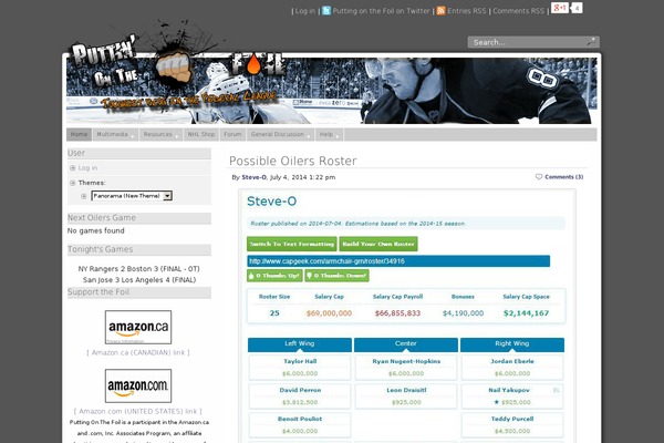Panorama theme site design template sample