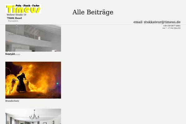 Impreza theme site design template sample