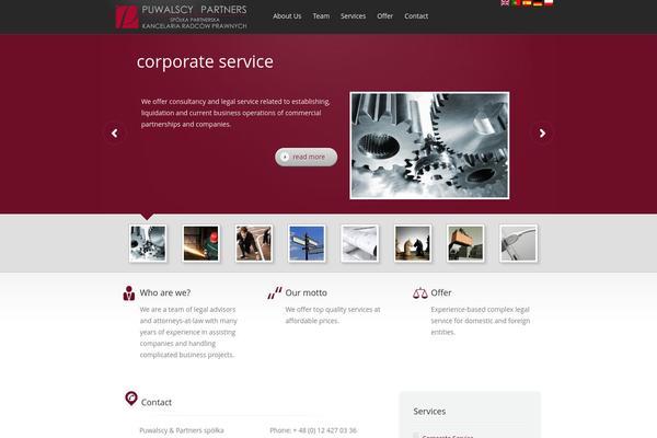 TheCorporation theme site design template sample