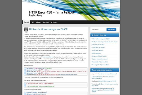 Site using CodeColorer plugin