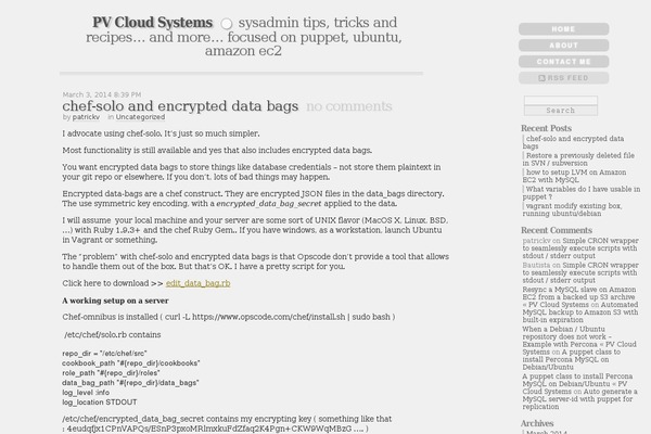 pvcloudsystems.com site used Life is Simple