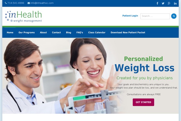 Site using WordPress Calls to Action plugin