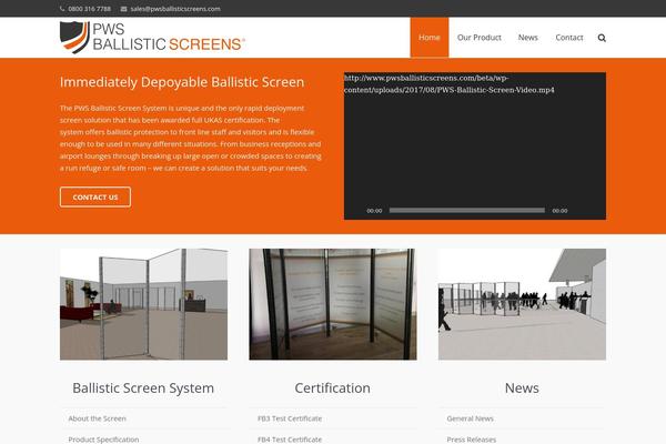 pwsballisticscreens.com site used Pws