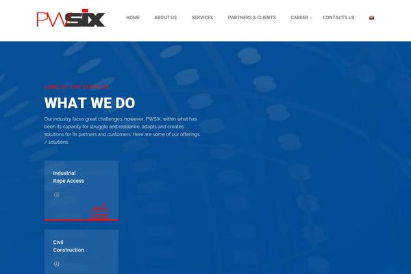 Industris theme site design template sample