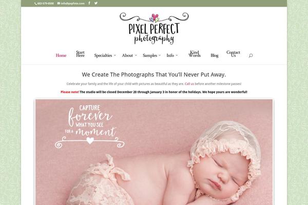 Divi theme site design template sample
