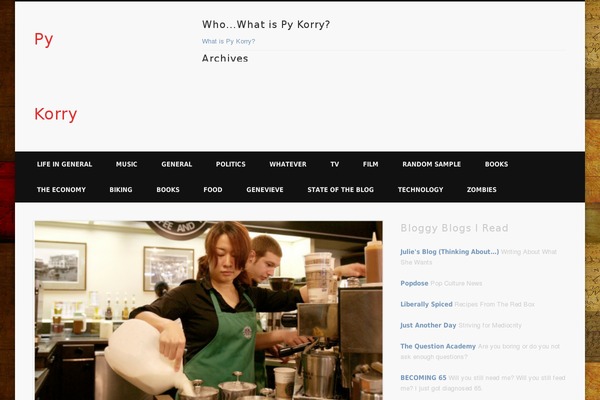 pykorry.com site used Blogflux