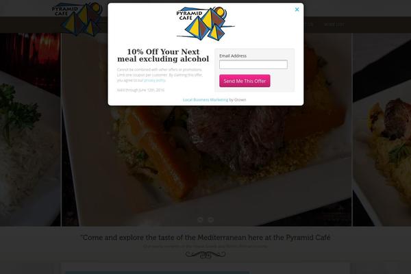 Fine-food theme site design template sample