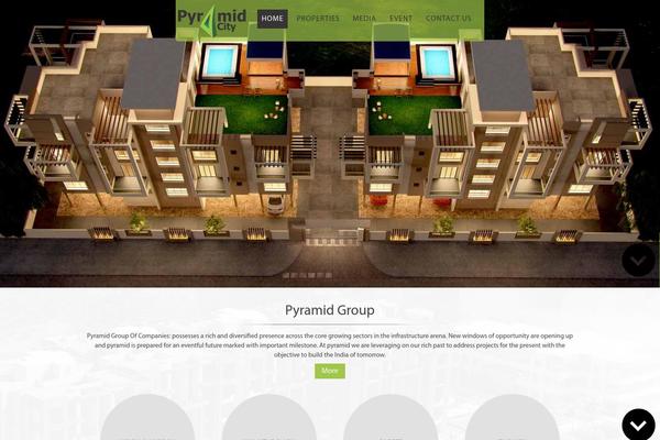 Pyramid theme site design template sample