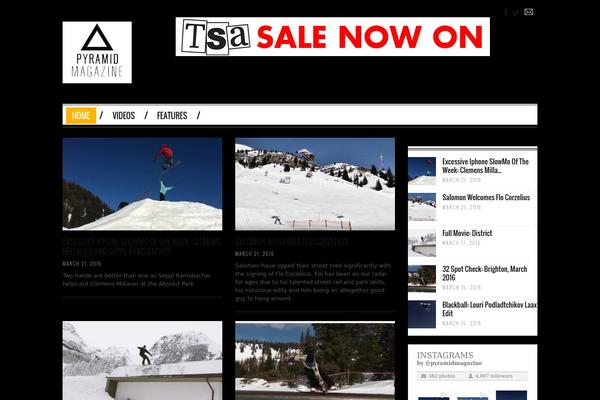 Santiago theme site design template sample