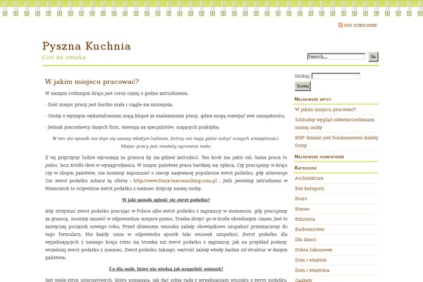 pysznakuchnia.com.pl site used ringbinder