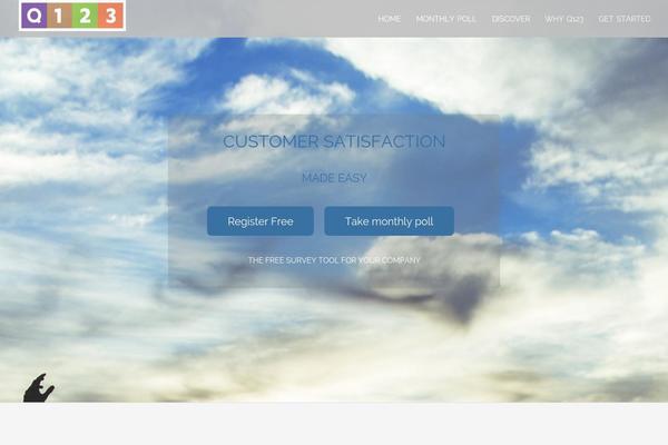 Tesseract theme site design template sample