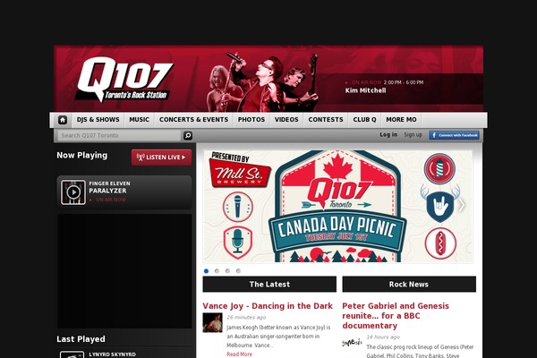 Corus-fm-radio theme site design template sample