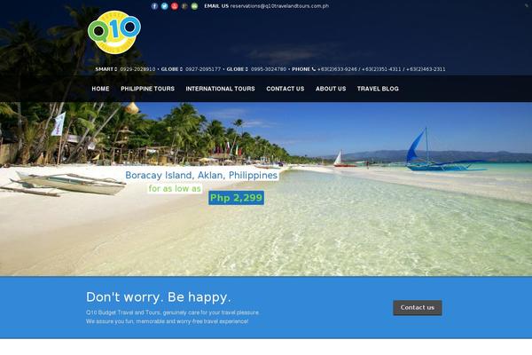 Tour Package theme site design template sample