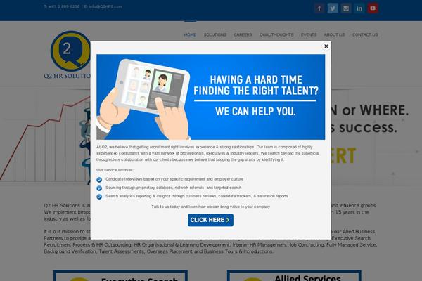 Site using PopUp by Supsystic plugin
